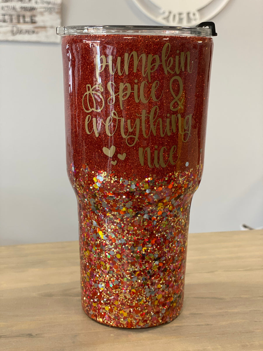 Pumpkin Spice and Everything Nice Engraved Tumbler