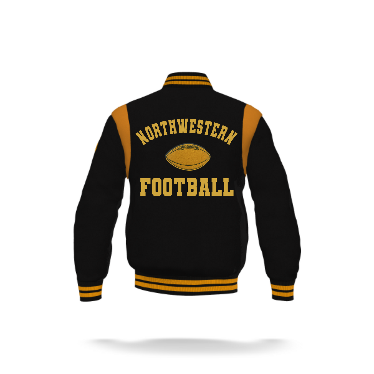 Northwestern Lehigh Varsity Jacket with Wool Sleeves and Leather inserts