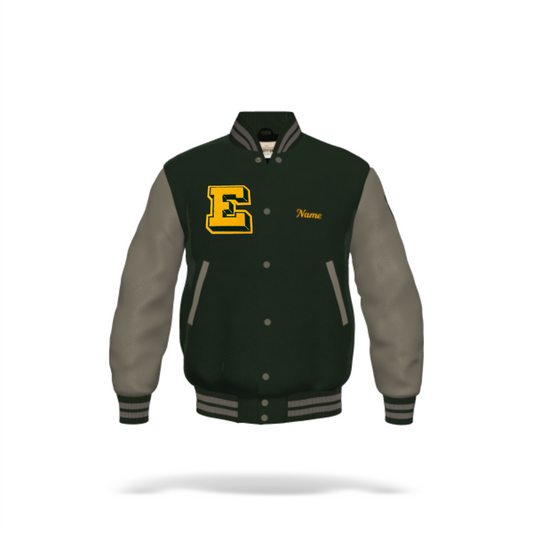 Emmaus Boys Varsity Jacket Grey Leather Sleeves