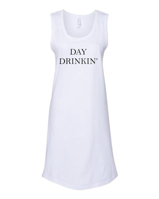 DAY DRINKIN' Racerback Dress