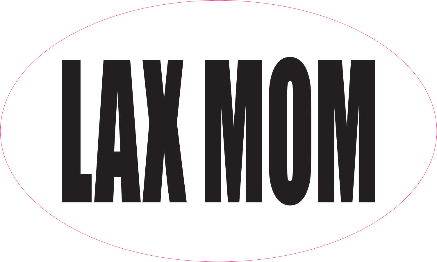 LAX MOM Window Cling