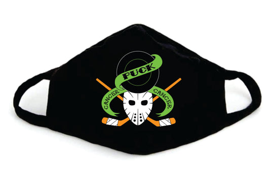 Team Puck Cancer Face Cover Black