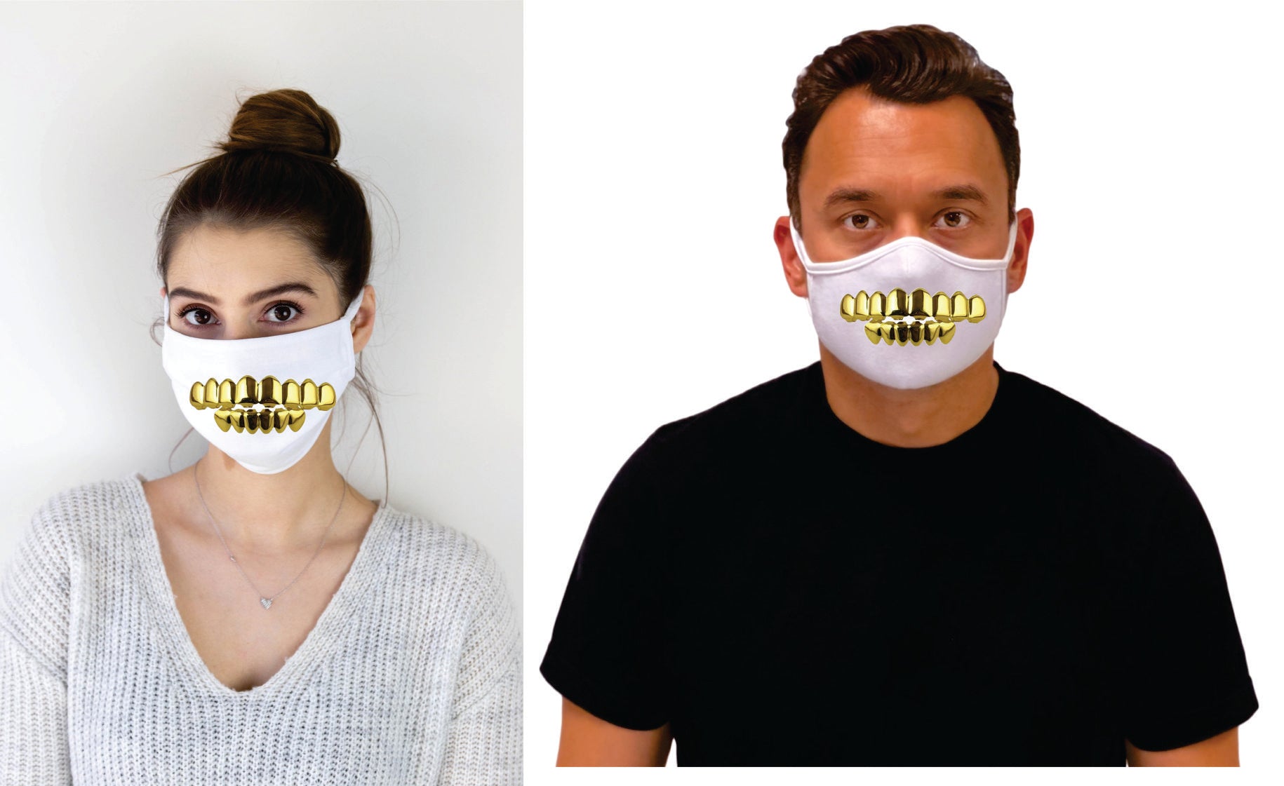 GOLD grill face cover