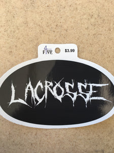 Black Lacrosse Sticker