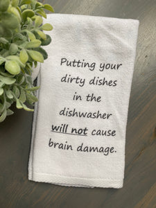 Putting Your dishes... Hand Towel