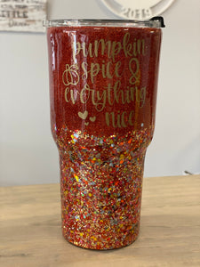 Pumpkin Spice and Everything Nice Bus 30oz Tumbler
