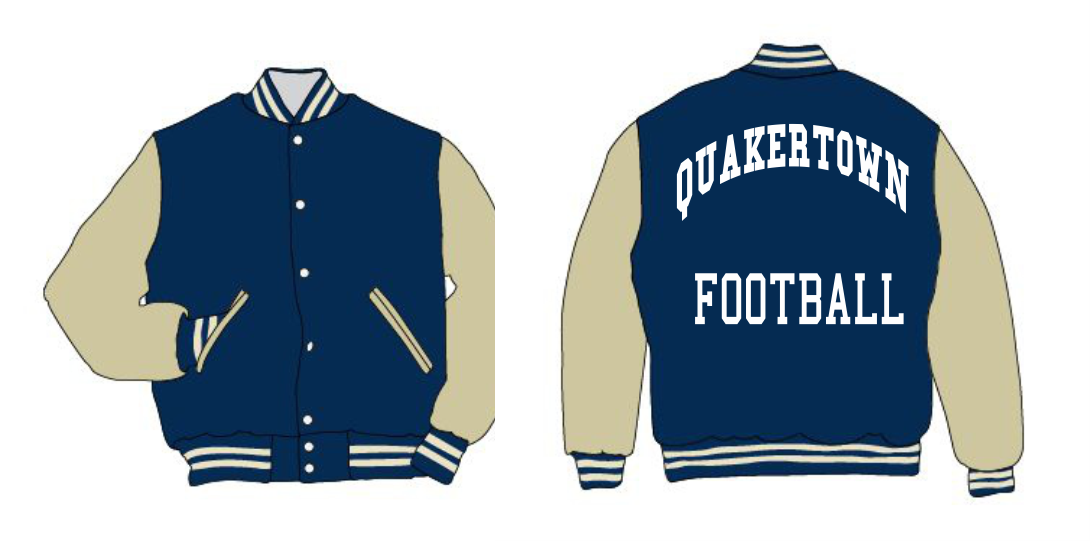 Quakertown vinyl sleeve Varsity Jacket